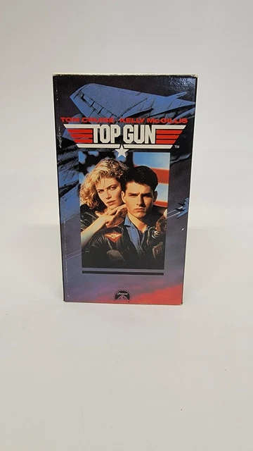 TOP GUN (VHS 1987) Tom Cruise, Kelly McGillis, Val Kilmer, A Edwards
