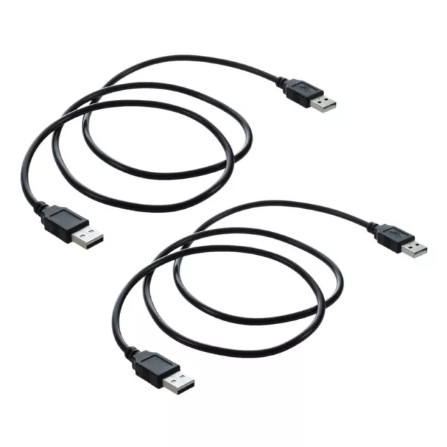 2Stck 1M Hochgeschwindigkeits-USB 2.0, Abgeschirmt, A-Stecker Auf A-Stecker9382