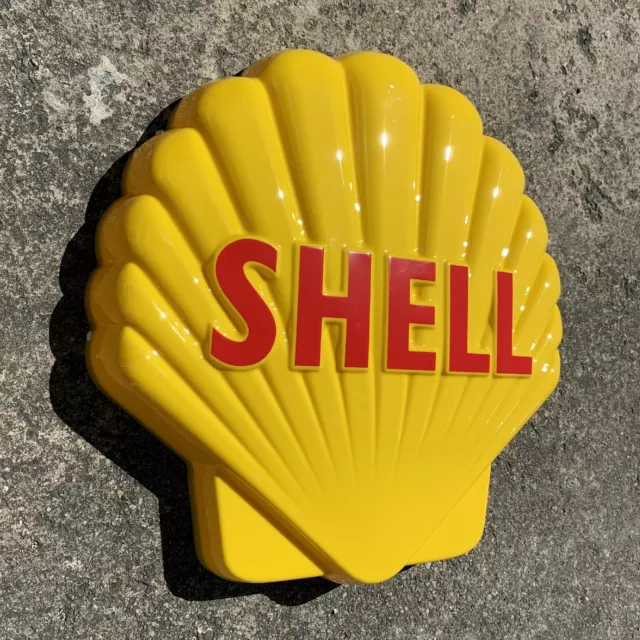 Shell 3D Geprägt Clam Led-Licht Verpackung Werbe Schild Garage Benzin Automobil 2