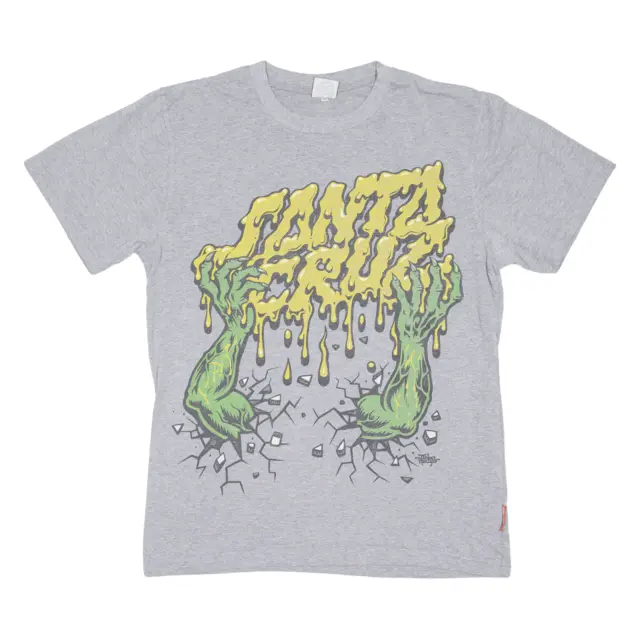 T-shirt Santa Cruz Sludge Monster grigia manica corta uomo S