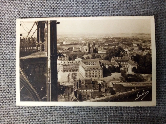 Cpa Metz Panorama Taken From The Cathedral