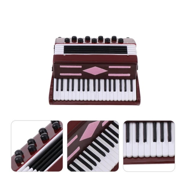 Fisarmonica In Miniatura Decorativa - Modello Realistico Con Scatola, Ideale Per Collezionisti E Arredamento - Foto 5