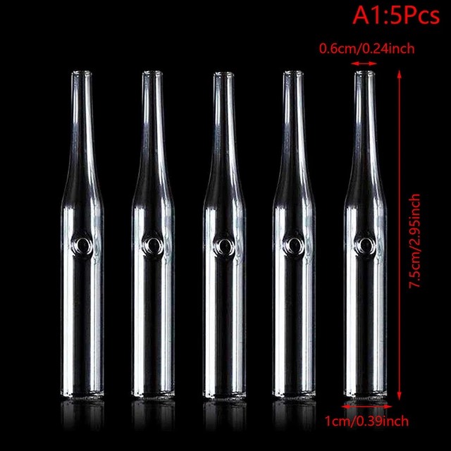 5pcsset blackhead rimozione tubi di vetro del poro detergente per aspiratore  EI