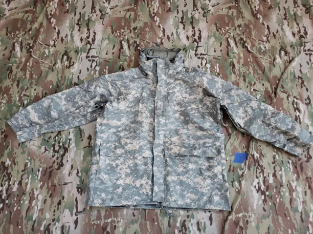 NEW ARMY ACU Extreme Wet Cold Jacket Parka Coat ECWCS GEN II Goretex LARGE SHORT