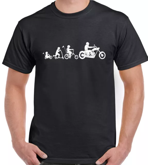 Moto Vélo Moto Motard Deux Roue Évolution Hommes Drôle