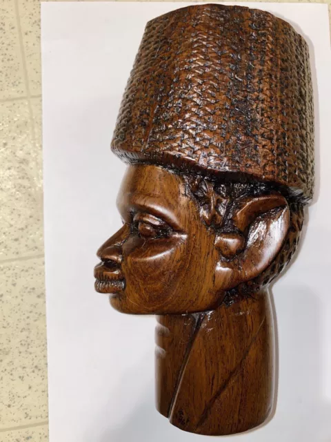 African Negro Gentleman Wood Carving Good Detail Hand Carved Blm 2022 Statue 2