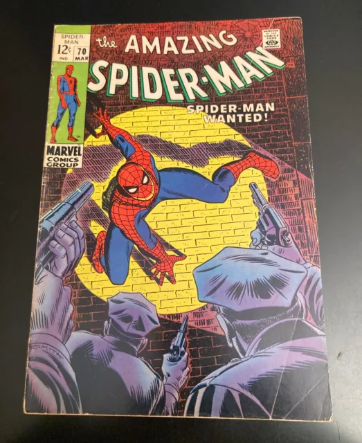 AMAZING SPIDER-MAN #70 (1969) *Key!* (FN+) **Very Bright & Glossy!**