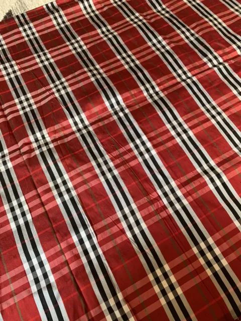 Mulberry silk Tartan Fabric