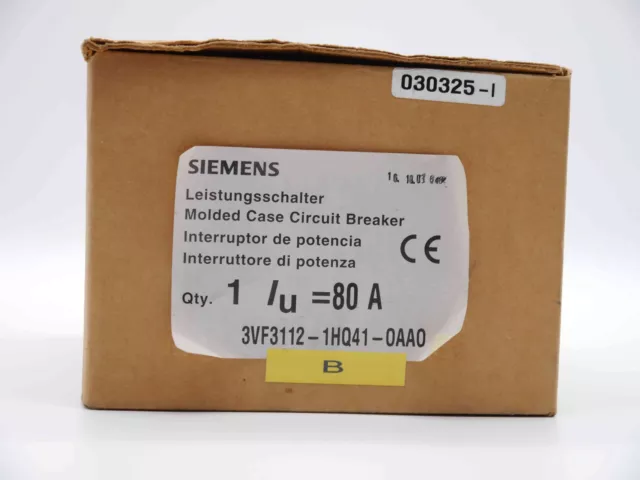 Siemens 3Vf3112-1Hq41-0Aa0 Leistungsschalter