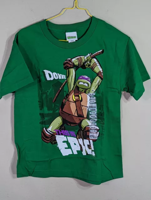 TMNT Teenage Mutant Ninja Turtles Donatello Epic Graphic T-Shirt YOUTH Med New