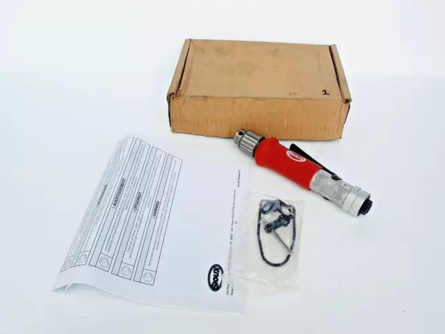 SIOUX 1420 Straight Inline Air Drill, 1/4", 2600 rpm, 0.33 HP, Made in USA # NEW