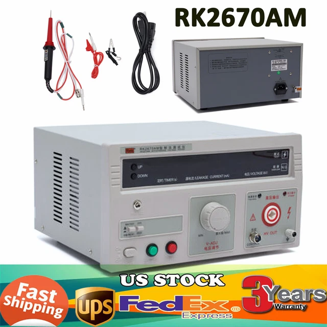 Withstand Hi-Pot Tester Voltage Withstand Test Equipment 110V 5KV AC 100VA New