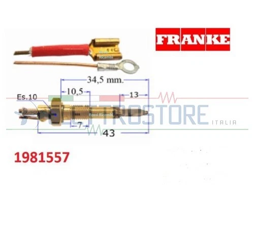 TERMOCOPPIA CUCINA GAS ORIGINALE FRANKE 1981557 PER TRIPLA - Foto 4