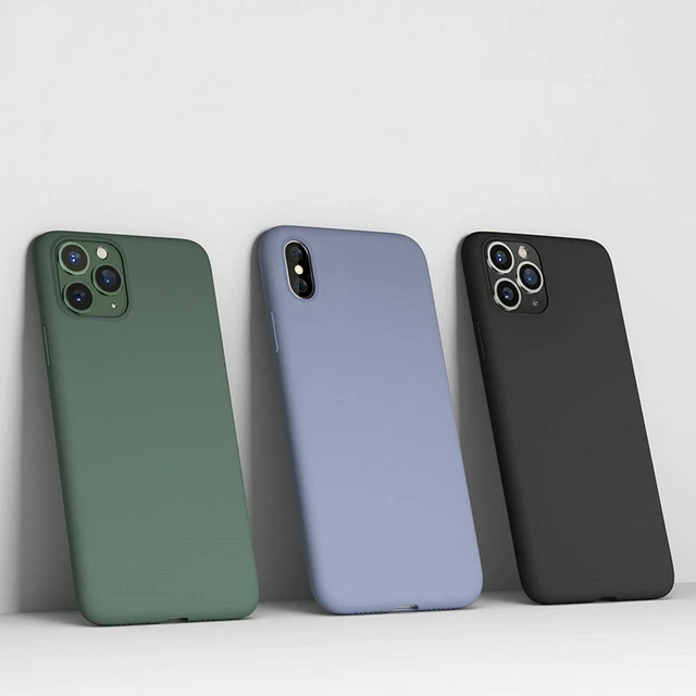 Thin Liquid Silicone Case Hybrid Rubber Cover for iPhone 14 Pro Max 13 12 11 XS
