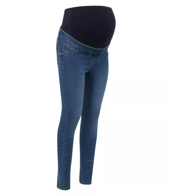 Jeggings blu Maternity New Look Over Bump taglie 8 10 12 2