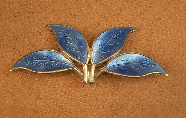 Broche Ancienne En Argent Massif Et Vermeil - Style Moderniste, Créateur Ange