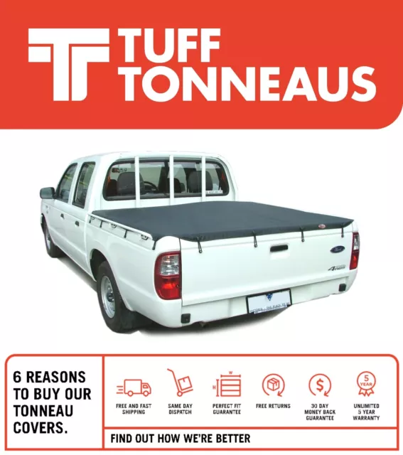 Clip On Tonneau Cover for Mazda BT50 Dual Cab with No Head Board-Nov11 to  Sep 20