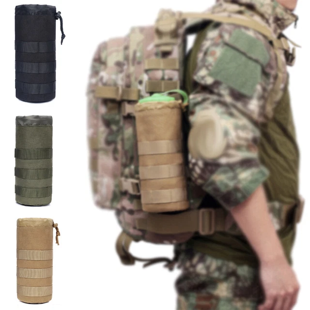 Sac de Bouteille d'eau Molle Tactique,Poches de Sac à Dos de Randonnée
