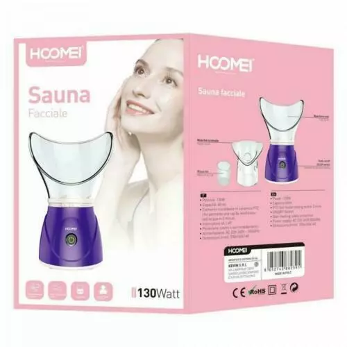 Sauna Facciale HOOMEI Elettrica Vaporizzatore Per Pulizia Viso Getto Vapore Ioni 3