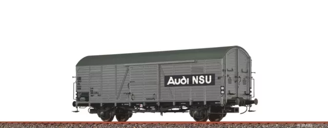 Brawa HO 50483 Gedeckter Güterwagen Hbck291 „Audi NSU” der DB Ep.IV NEU OVP