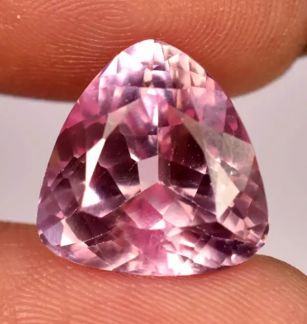 7,50 ct de morganite rose naturelle du Brésil certifiée pierre précieuse...