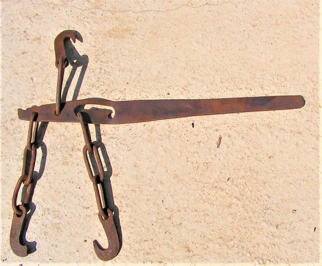 Ancienne Balance Romaine De Ferme En Fer
