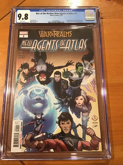 WAR of the REALMS AGENTS of ATLAS #1 1st print CGC 9.8 1st app AERO LUNA SNOW 🔑