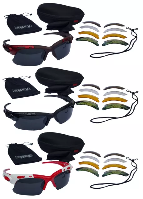 CHEX Europa Running Sunglasses Sports Glasses 5 Various Interchangeable Lens