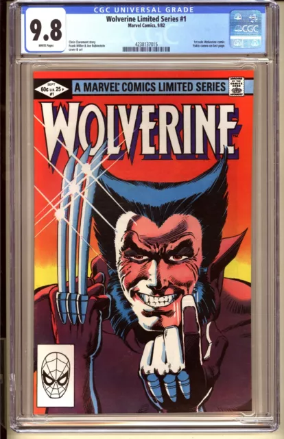 Wolverine Limited Series #1 CGC 9.8 NM/MT WP Marvel Comics 82 Frank Miller X-Men