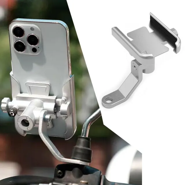 360° Aluminum Motorcycle Bicycle Bike Handlebar Mount Holder For Cell Phone GPS