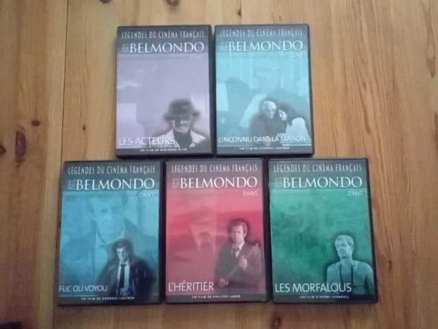 Jean-Paul BELMONDO - lot de 5 Films DVD comme Neufs