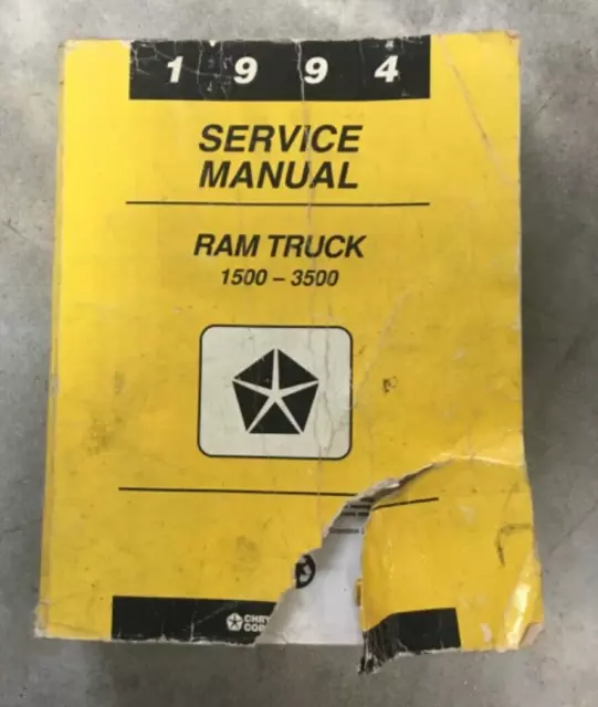 Service Manual 1994 Ram Truck 1500-3500