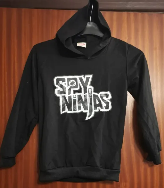 Kids SPY NINJA Inspired Hoodie Hooded  Top T Sweatshirt NEW Black 160(13-14 yrs)