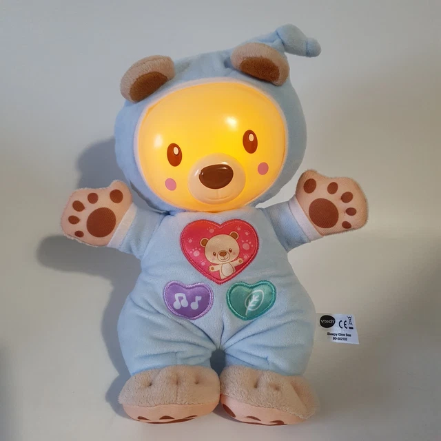 VTECH SLEEPY GLOW Bear Blue Baby Toy Sounds Songs Lights Up See