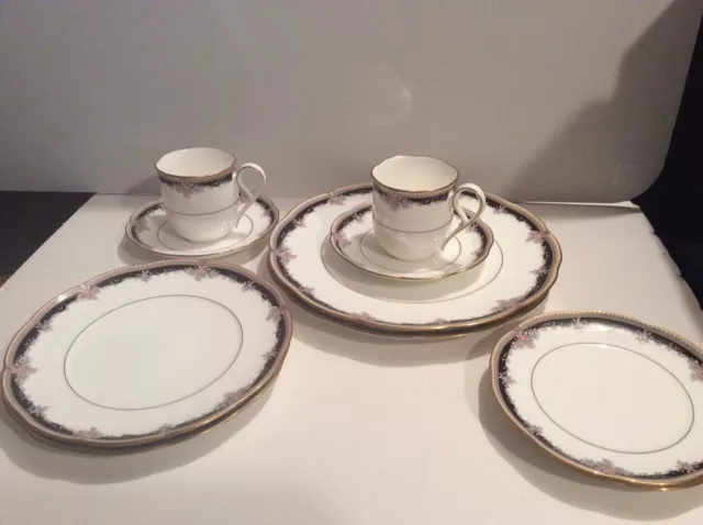 (2) Noritake Japan "Palais Royal" Bone China Place Settings ~~ (Total 10 Pieces) (2) Noritake Japan "Palais Royal" Bone China Place Settings ~~ (Total 10 Pieces)