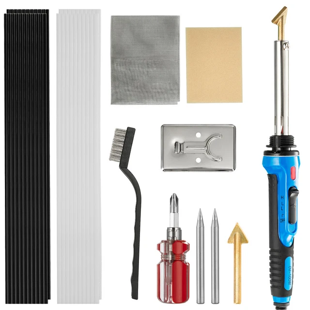 100W PLASTIC WELDING Kit with Soldering Iron Tips 40PCS Rods, Fast