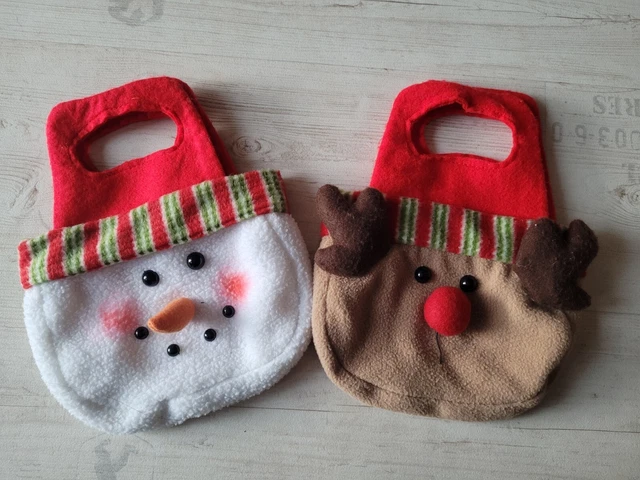 * 2x Weihnachten * Tasche * Geschenktasche * Nikolaus * Schneemann Rentier *