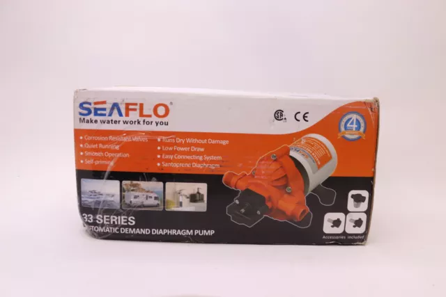 Seaflo 12V 3.0 GPM 45 PSI Water Pressure Pump âSFDP1-030-045-33