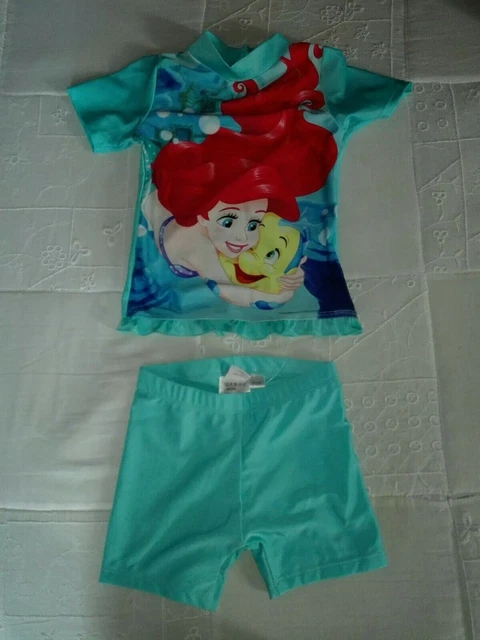 Completino bimba princess disney La Sirenetta 98/104 nuovo t shirt