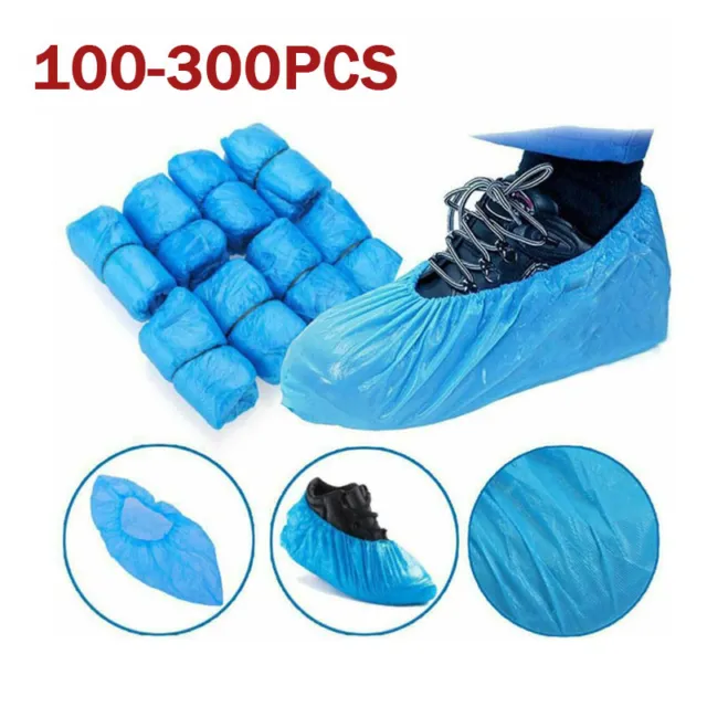 100-300 Packs Shoe Covers Disposable Non Slip Premium Waterproof for Home Hotel