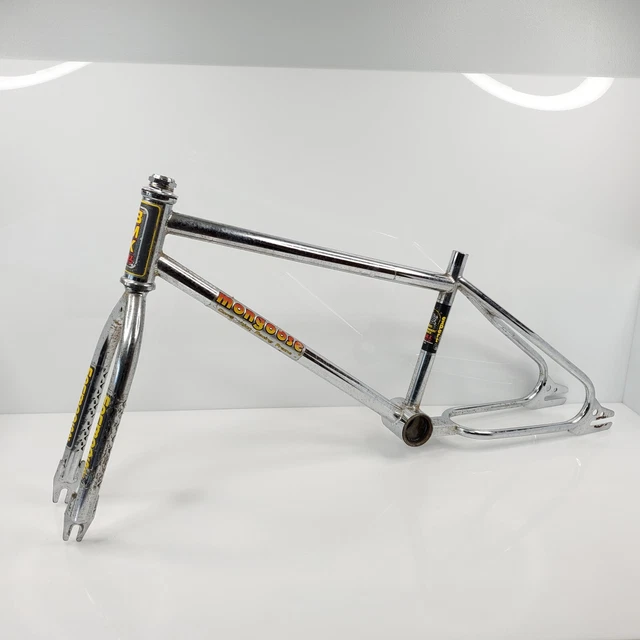 VINTAGE 1983 MONGOOSE Expert 20" BMX Racing Frame & Fork Set Chrome