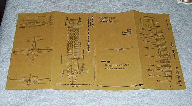 FOKKER F.27 FRIENDSHIP TWIN TURBOPROP TRANSPORT Mk 600 AIRCRAFT BROCHURE 1972 2