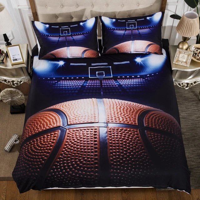 BASKETBALL SPORTS DOONA Quilt Duvet Cover Set Single/Double/Queen/King