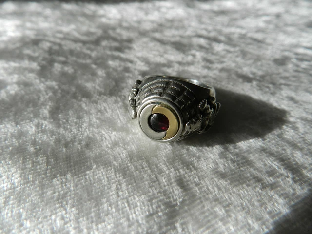 Chevalière En Argent 925 Sertie De Nacre/abalone - Neuf Sans Emballage - Bague Homme Ou Femme