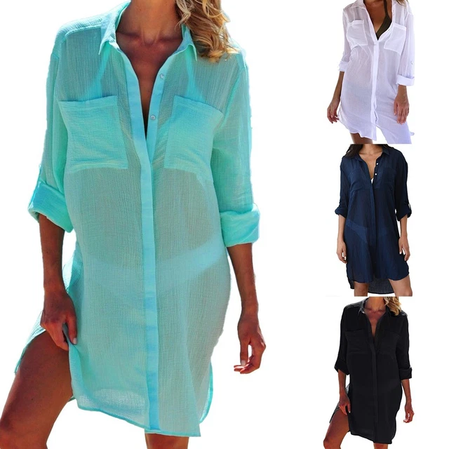 Chemisier bikini couvre-plage neuf maillot de bain couverture de plage chemise l