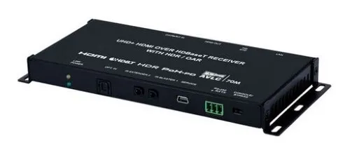 HDMI over HDBaseT Receiver With LAN Pass Through Port Optical Audio Return 48V