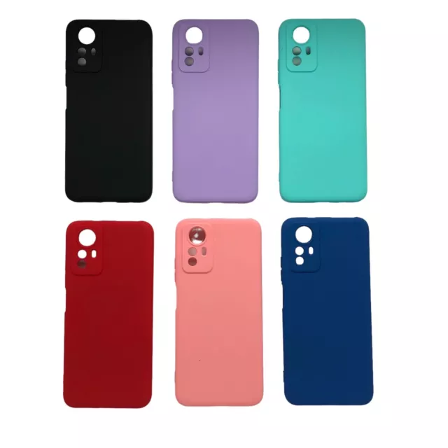 Funda Silicona Suave Para Xiaomi Redmi Note 12S con Cámara 3D -7 Colores