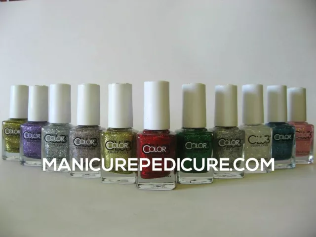 Color Club Polish Glitter **DISCOUNT ON SHIPPING OVERSEA*MANICUREPEDICURE.COM