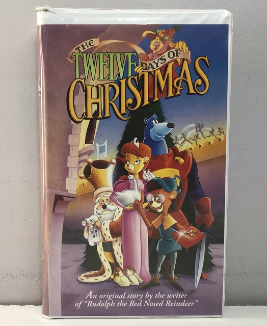 THE TWELVE DAYS of Christmas VHS Video Tape Rudolph Red Nosed Reindeer