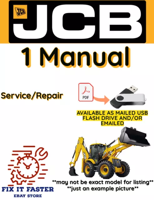 Jcb 215 Backhoe Loader Service Repair Shop Manual Pdf Usb